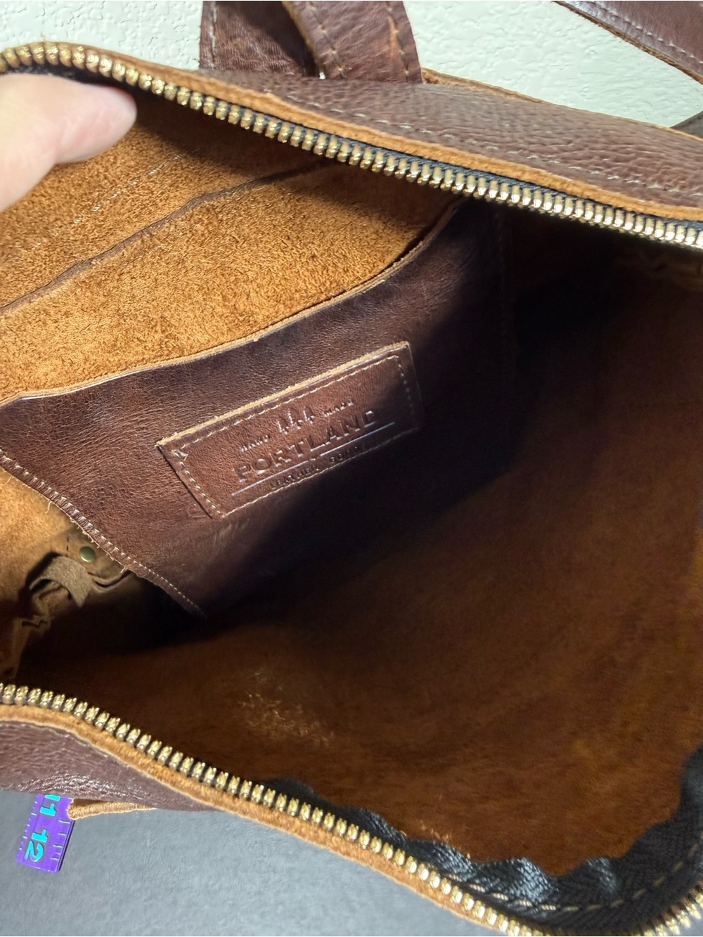 Portland Leather Backpack - Picture 6 of 7